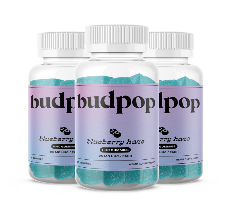 Blueberry Haze HHC Gummies | BudPop