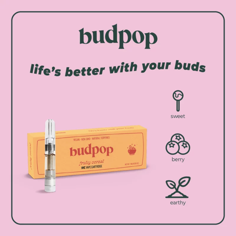 HHC Vape Cartridges Fruity Cereal | BudPop