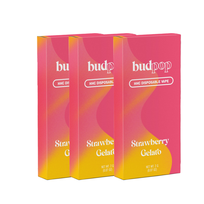 HHC Disposable Vape Pen - Strawberry Gelato | BudPop