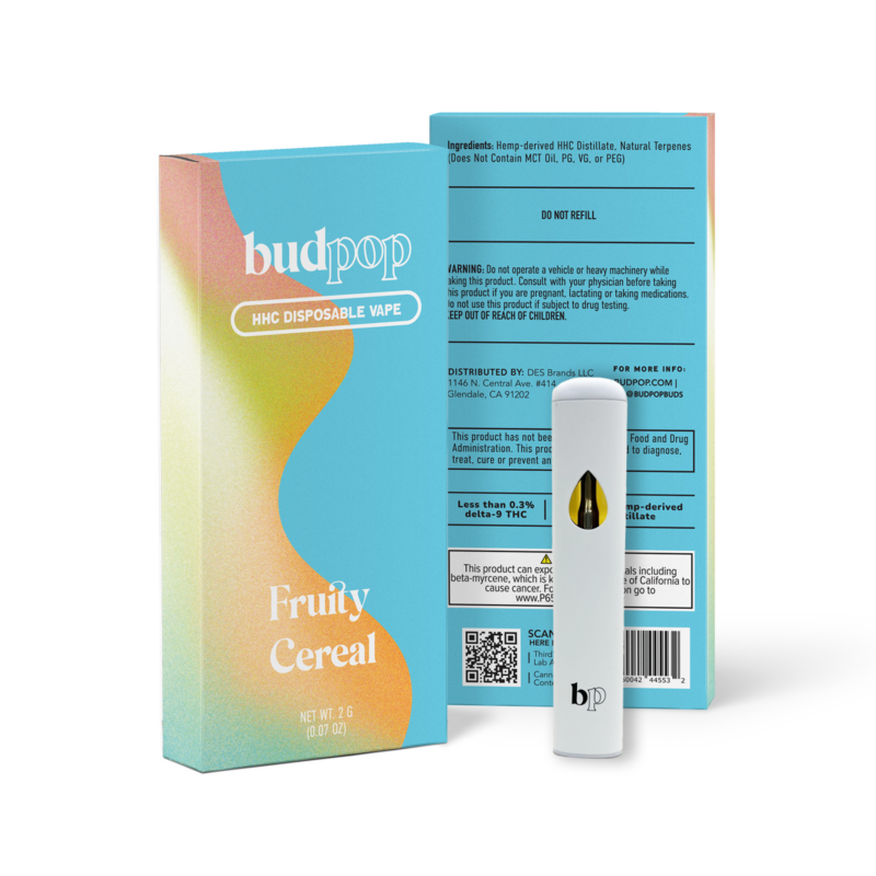 HHC Disposable Vape Pen - Fruity Cereal | BudPop