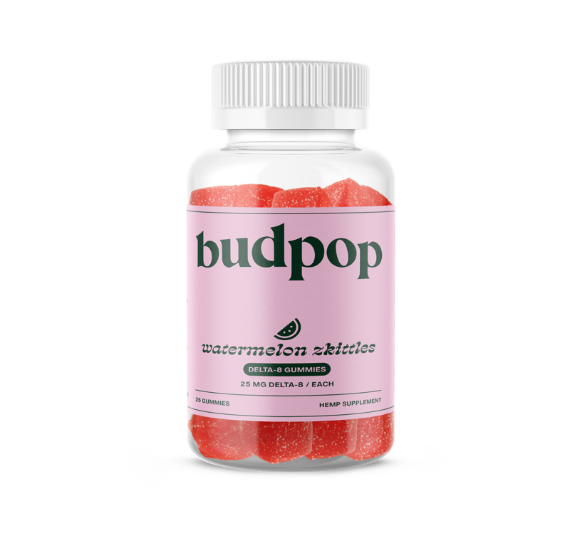 Watermelon Zkittlez Delta-8 THC Gummies | BudPop