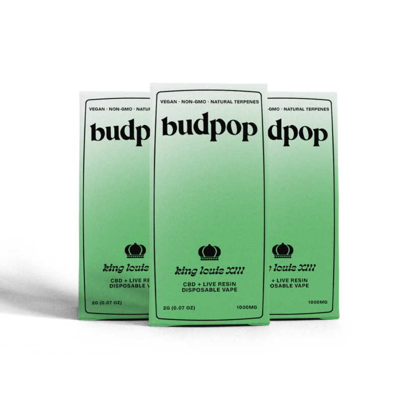 CBD Broad Spectrum + Live Resin 2G Disposables (1000 mg) - Louis VIII | BudPop