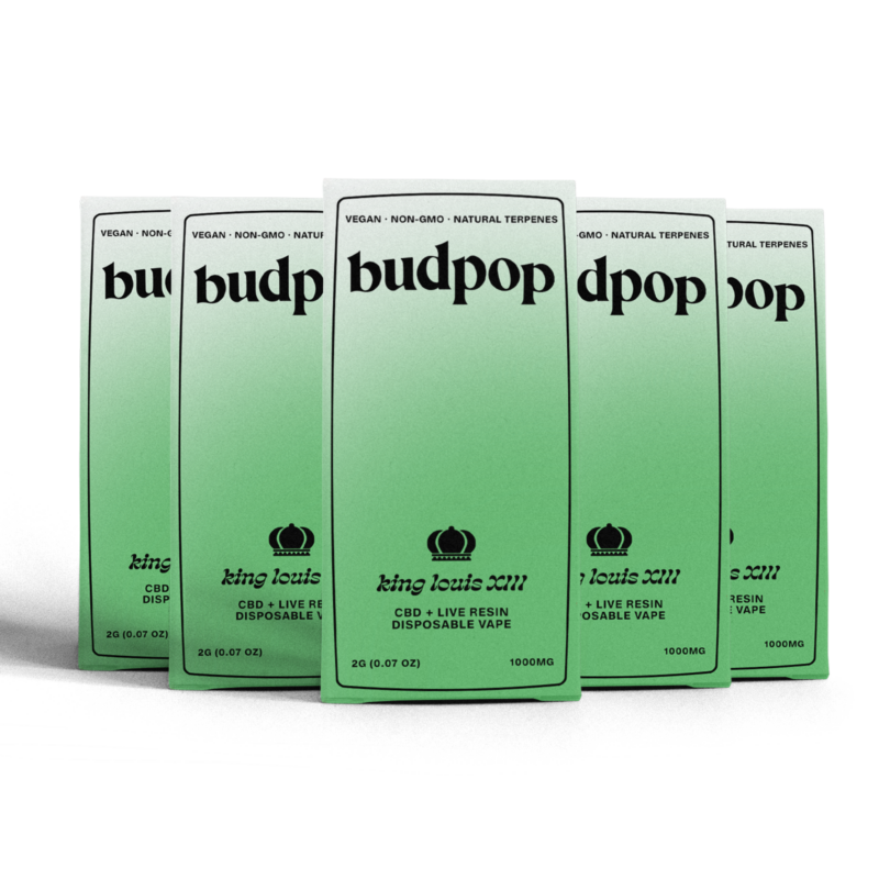 CBD Broad Spectrum + Live Resin 2G Disposables (1000 mg) - Louis VIII | BudPop