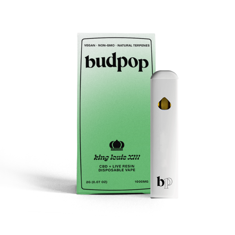 CBD Broad Spectrum + Live Resin 2G Disposables (1000 mg) - Louis VIII | BudPop