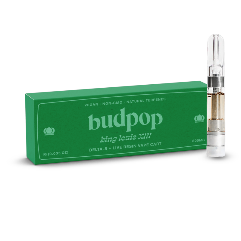 Delta 8 + Live Resin 1g Vape Carts (800 mg) - Louis XIII | BudPop