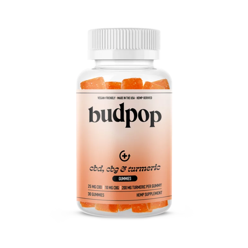 CBD + CBG Turmeric Gummies | BudPop