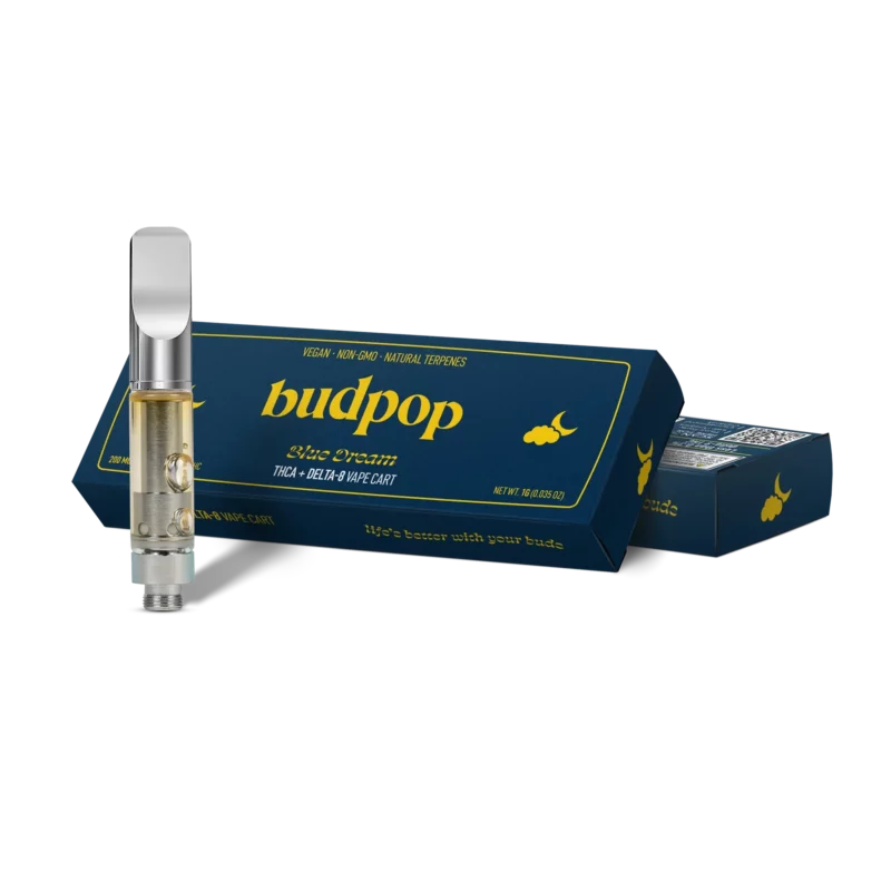 Blue Dream Vape Cartridge - THCa & Delta 8 | BudPop