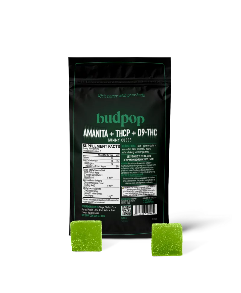 Amanita Muscaria Mushroom + THCp + D9 Gummies | BudPop