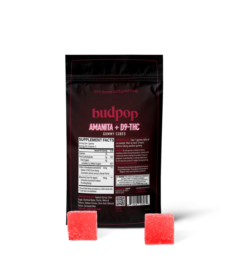 Amanita Muscaria Mushroom + D9 Gummies | BudPop